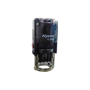 Carimbo Personalizado Automático Datador 3mm (altura da data) Nykon C30D  30x30mm    