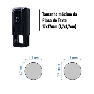 Carimbo Personalizado Automático Nykon VC17  17mm    