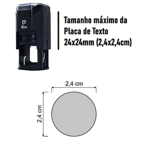 Carimbo Personalizado Automático Nykon VC24  24x24mm    