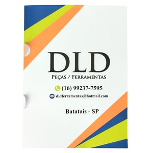 Pasta Personalizada Com Orelha e Vinco Papel 240g Sem Laminação Econômica      
