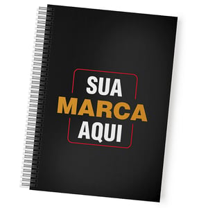 Caderno Personalizado A4 Capa Dura 20X27,5CM Pautado 100 folhas 75g