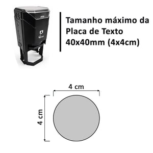 Carimbo Personalizado Automático Nykon VC40