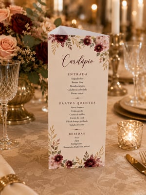 xxx NAO USAR AINDA xxx Menu Personalizado 20,5x9,5cm  20,5cm x 9,5cm 3 Lados Personalizados   