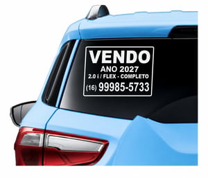 Adesivo Vende-se Recortado para Carros e Outras Aplicações