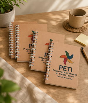 Caderneta Personalizada Kraft A6