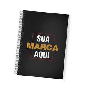 Caderno Personalizado A5 Capa Dura A5 21X14,8CM Pautado 100 folhas 75g