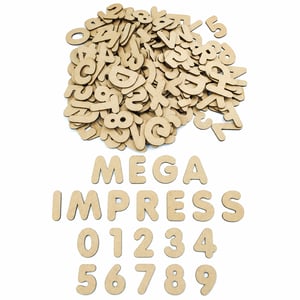 6 Alfabetos e Números Mdf Madeira 5cm 216 Letras e Número  5 cm cada letra    