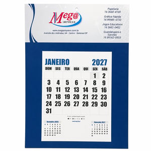 Calendario de Parede Folhinha Bloco Mensal Destacavel