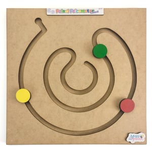 Brinquedo Educativo Coordenação Motora Caracol Mdf MDF 28x28cm    