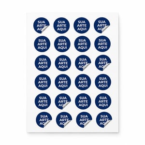 Adesivo Personalizado Papel Vinil/Couche/Offset/Foto Personalizado 4x0 Color  Corte Personalizado Mínimo R$ 25,00
