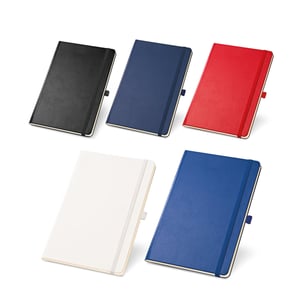 Caderno A5 de capa dura com Bolso interior páginas lisas