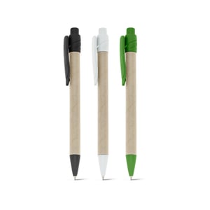Caneta esferográfica em papel kraft reciclado