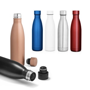 Garrafa térmica em aço inox de parede dupla 500 mL