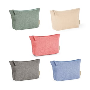 Bolsa multifunções em 70% algodão reciclado e 30% poliéster reciclado Algodão e Poliéster 200 x 125 x 40 mm    