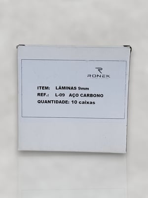 Lâminas 9mm em aço carbono      