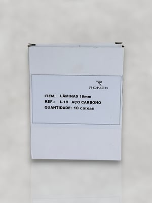 Lâminas 18mm em aço carbono      