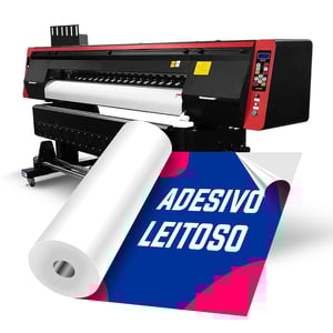 Adesivo leitoso impresso      