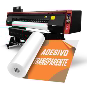 Adesivo transparente impresso      