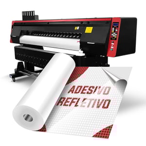 Adesivo refletivo impresso      