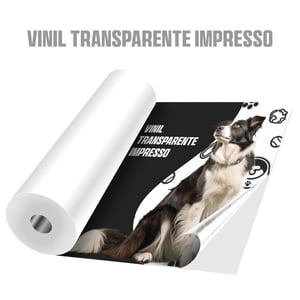 Adesivo vinil transparente impresso • Vinil transparente adesivo • Metro² personalizado • Impressão digital padrão  • Material sem verniz 