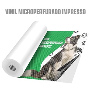 Adesivo vinil microperfurado impresso • Vinil microperfurado adesivo • Metro² personalizado • Impressão digital padrão  • Material sem verniz 