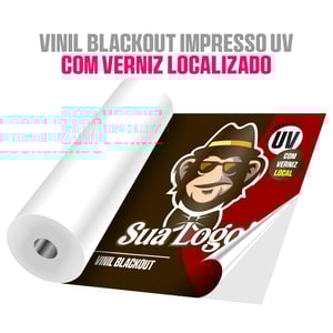 Adesivo vinil blackout impresso UV com verniz localizado • Vinil blackout adesivo • Metro² personalizado • Impressão digital UV  • Material com verniz localizado 