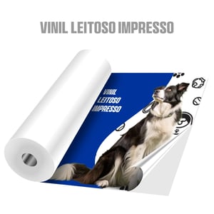 Adesivo vinil leitoso impresso • Vinil leitoso adesivo • Metro² personalizado • Impressão digital padrão  • Material sem verniz 