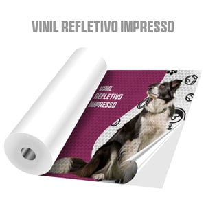 Adesivo vinil refletivo impresso • Vinil refletivo adesivo • Metro² personalizado • Impressão digital padrão  • Material sem verniz 