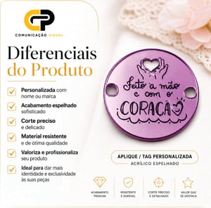 TAG ACRILICO