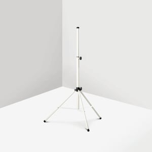 Suporte Tripé para Banner em Alumínio Alumínio Fosco 1200x1800mm 1x1 - Escala de Cinza Frente e Verso  Base Articulada - 1 Estágio Regulador 