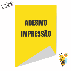 Adesivo Vinil Branco SOB MEDIDA PERSONALIZADO 4x0  Sem acabamento Tamanho Maximo da (LARGURA) do Adesivo é de 150cm