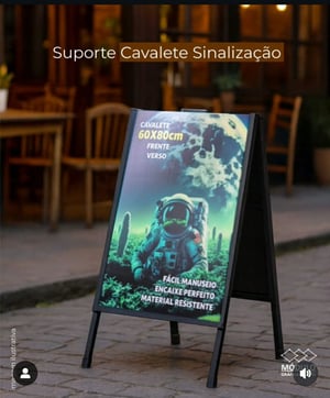 Cavalete de Aço Carbono Personalizado