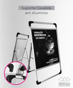 Cavalete de Alumínio Personalizado