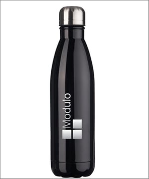 KIT Garrafa Inox  Preta 750ml Personalizado ( a partir de R$ 25,00/unid ) Inox cor PRETA 27,50x7,3cm  Gravação a Laser  