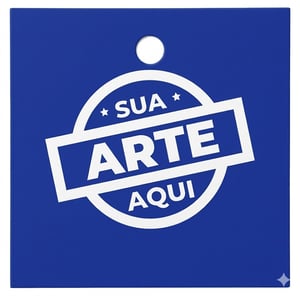 Tag Quadrado Personalizado (frente/verso) Couche 250g  4x4 (frente e verso)   