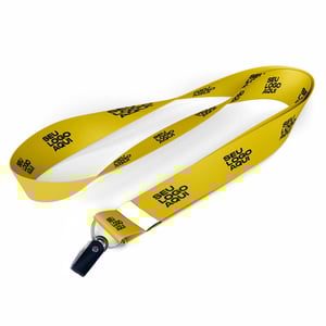 Cordão Para Crachá 20mm Cordão argola e mosquetão 20mm 900x20mm 4x4 Impressão frente e verso   