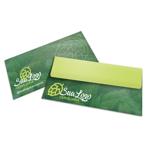 ENVELOPE CARTA Apergaminhado 90g 230x115mm 4x0 Sem cobertura Envelope aba lateral 