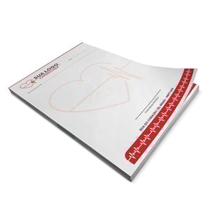 RECEITUÁRIO Apergaminhado 90g 150x210mm 4x0 Cor  Corte reto 