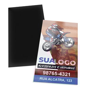 IMÃ DE GELADEIRA Couchê 250g 50x90mm 4x0 Cor Sem verniz Corte reto 