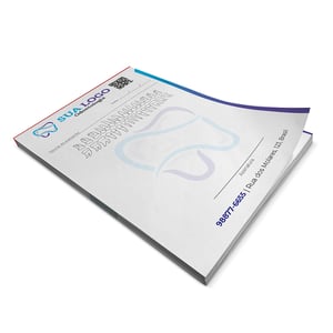 RECEITUÁRIO Apergaminhado 90g 100x150mm 4x0 Cor  Corte reto 