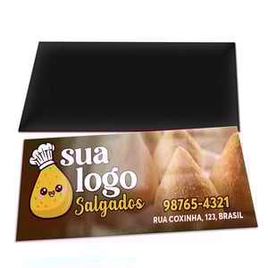 IMÃ DE GELADEIRA Couchê 250g 103x45mm 4x0 Cor Sem verniz Corte reto 