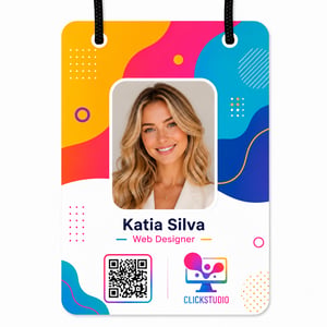 CREDENCIAL DE PVC 0,50MM PVC 0,50MM PREMIUM 91x102mm 4x1 (Colorido 1 lado). Sem verniz Sem acabamento 
