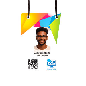 CREDENCIAL DE PVC 0,50MM PVC 0,50MM PREMIUM 91x153mm 4x1 (Colorido 1 lado). Sem verniz Sem acabamento 