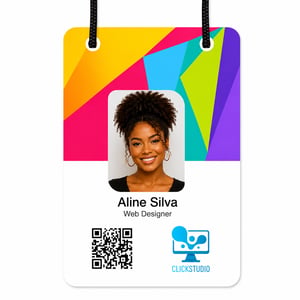 CREDENCIAL DE PVC 0,50MM PVC 0,50MM PREMIUM 91x153mm 4x4 (Colorido 1 lado). Sem verniz Sem acabamento 
