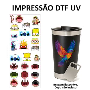 Impressão DTF UV  A partir de 20cm    
