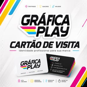 *Cartão de visita couchê 300 gr 10x15  verniz frente corte reto 