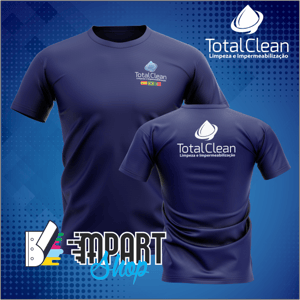 Camiseta Total Clean Tecido PV Estampa Colorida 4x4 Sublimação + DTF  Personalização