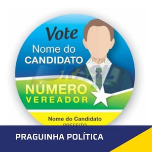 ADESIVO PRAGUINHA DE PEITO Vinil 9X9cm 4x0 Cores  Corte e Contorno 