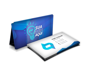 Cartões de Visita ou TAGS Impressão Frente e Verso - Couchê 200g 9x5cm 4x0 Plastificação brilho Corte Reto Impressão Laser