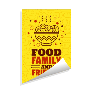 Adesivo brilho Com semi corte Vinil Branco  4x0 Brilho  